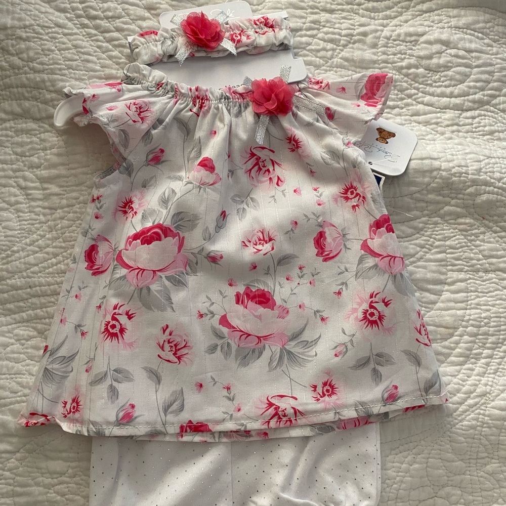 New baby girl 3 pc set